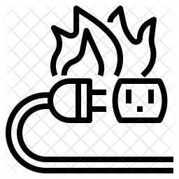 Short Circuit Icon Of Line Style 256x256 Short Circuit Icon Of Line Style