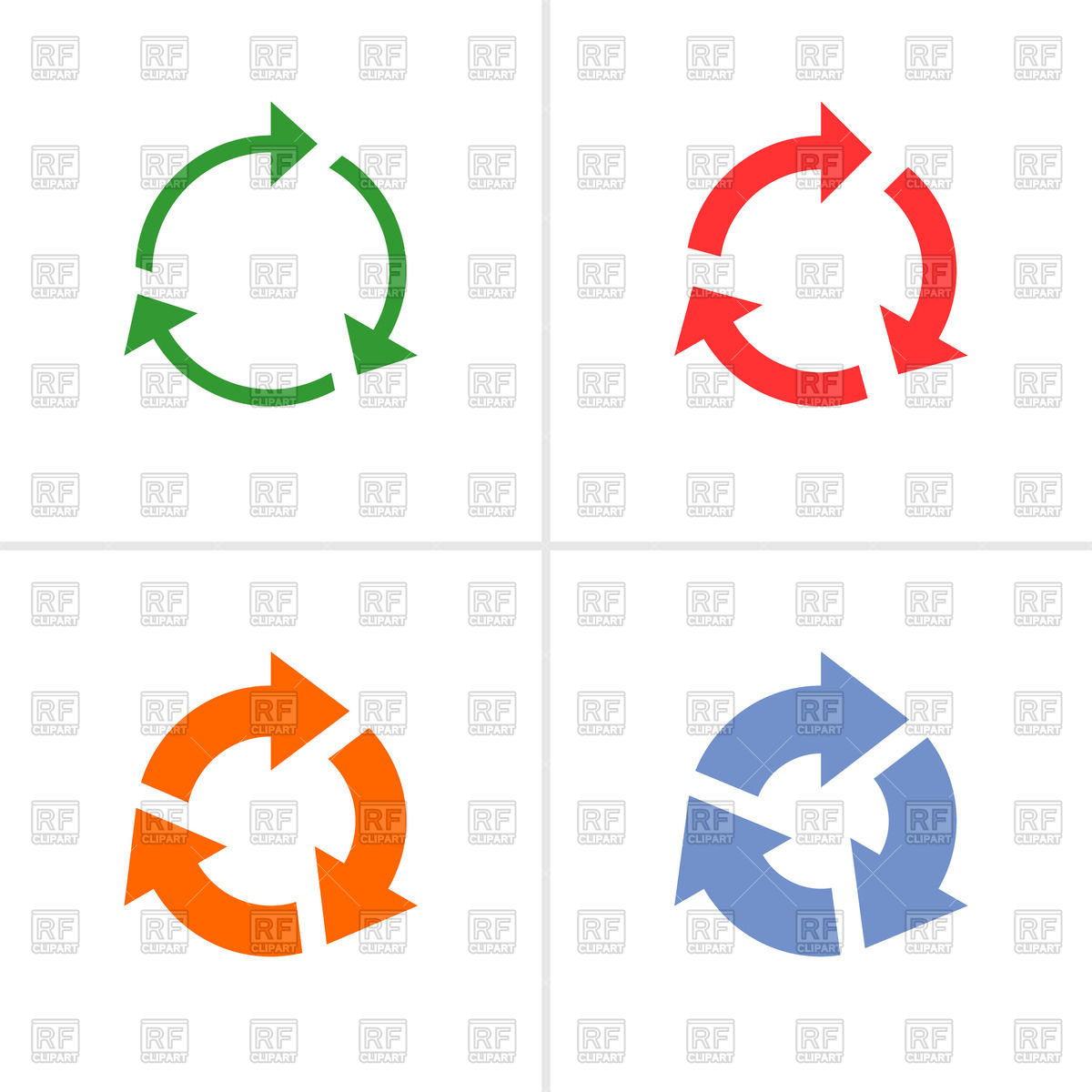 1200x1200 Circulation Arrow Icons Vector Image Of Design Elements