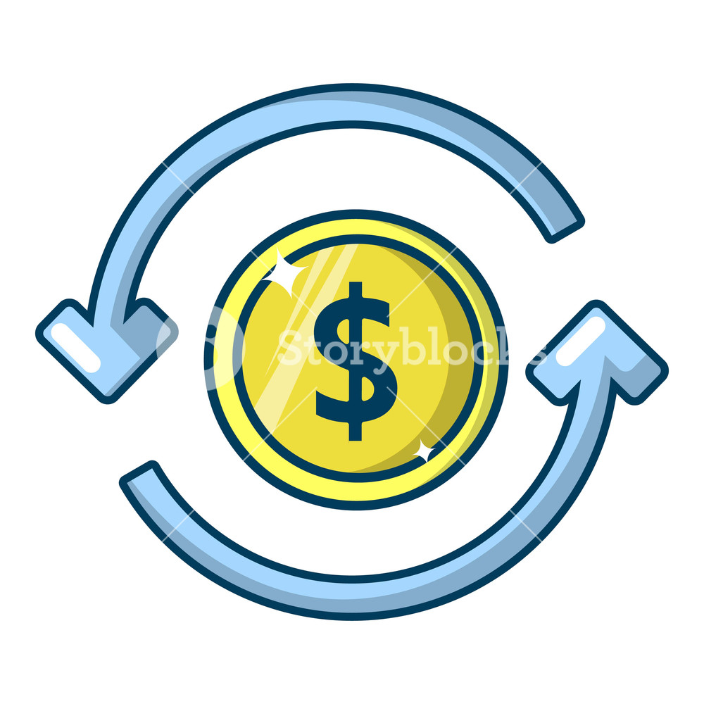 1000x1000 Circulation Money Icon Cartoon Illustration Of Circulation Money