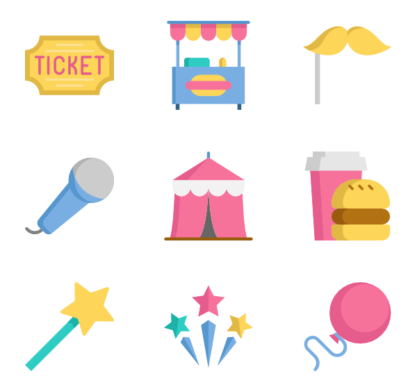 600x564 Circus Icons