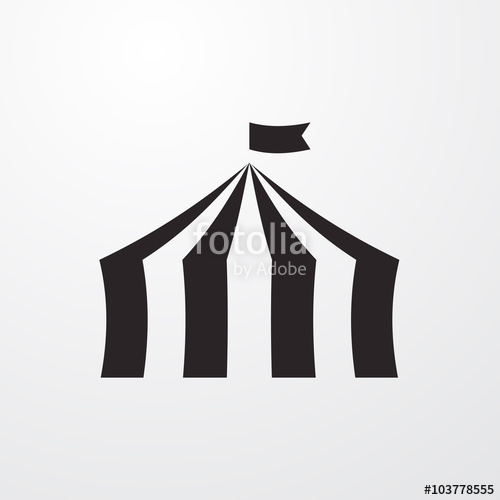 Circus Tent Icon Stock Image And Royalty Free Vector 500x500 Circus Tent Icon Stock Image And Royalty Free Vector