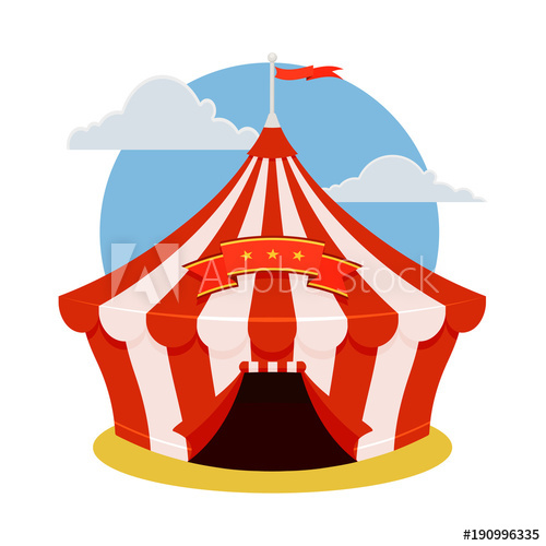 Circus Tent Icon Cartoon Illustration Of Circus Tent Vector 500x500 Circus Tent Icon Cartoon Illustration Of Circus Tent Vector