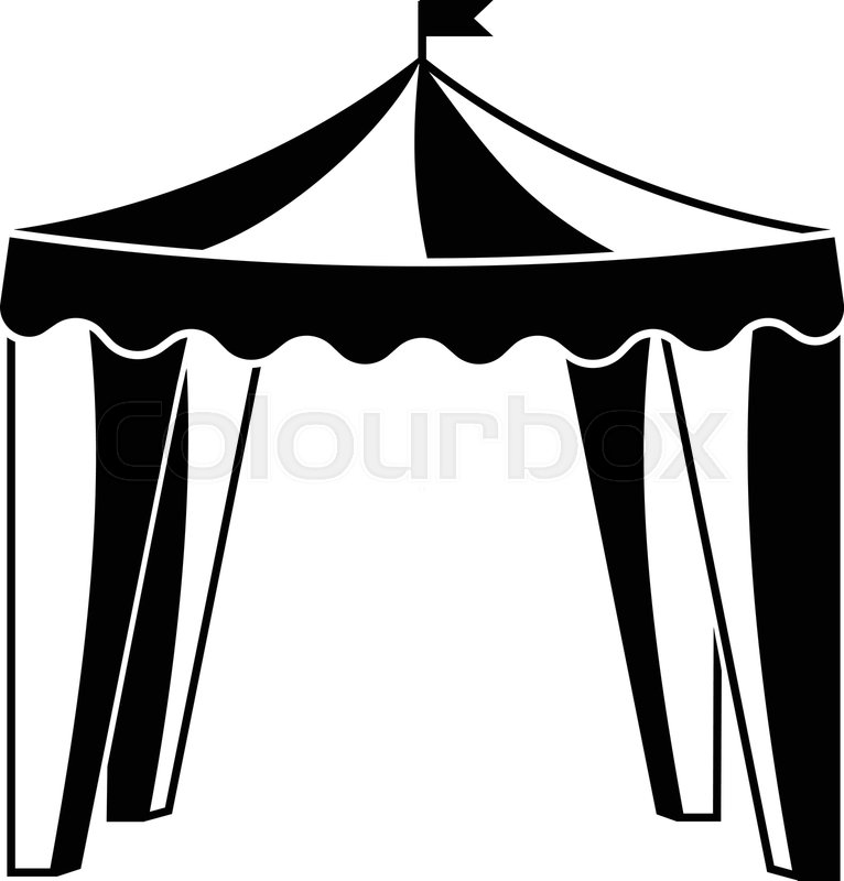 Circus Tent Icon Simple Illustration Stock Vector Colourbox 766x800 Circus Tent Icon Simple Illustration Stock Vector Colourbox