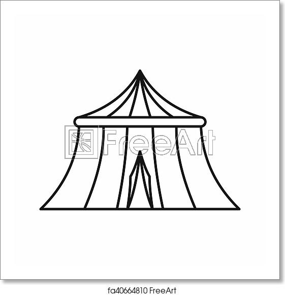 Free Art Print Of Circus Tent Icon, Outline Style Icon In Outline 561x581 Free Art Print Of Circus Tent Icon, Outline Style Icon In Outline