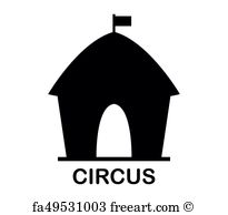 Free Art Print Of Vector Circus Tent 205x194 Free Art Print Of Vector Circus Tent