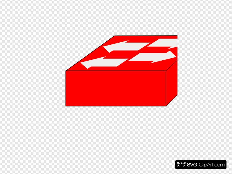 800x600 Cisco Switch Down Red Clip Art, Icon
