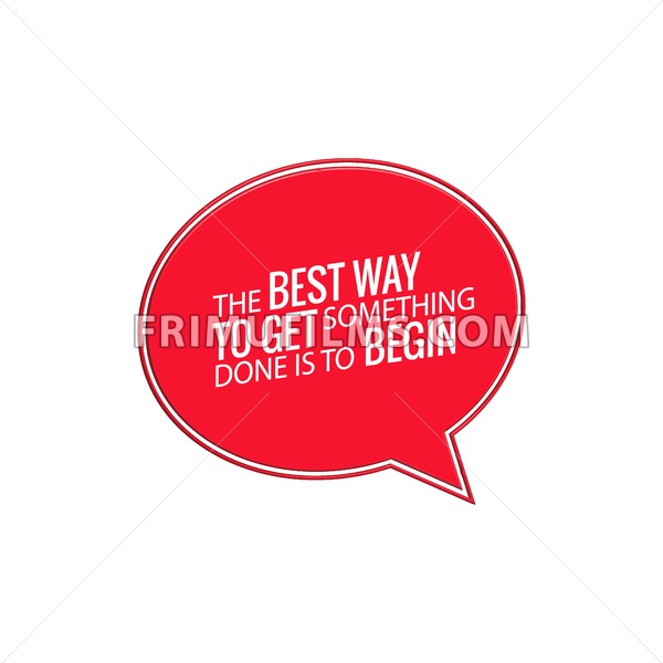 600x600 Digital Vector Red Quote Frame Bubble Blank Template With Print