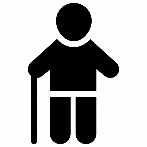 512x512 Adult Person, Aged Man, Grandpa, Old Age Man, Senior Citizen Icon