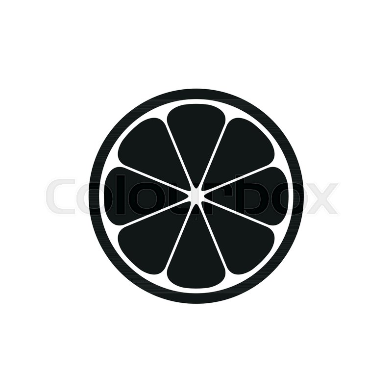800x800 Citrus Icon Simple Vector Stock Vector Colourbox