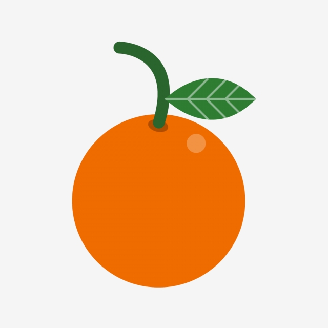 640x640 Orange Vector Icon, Citrus Icon, Fruit Icon, Healthy Icon Png