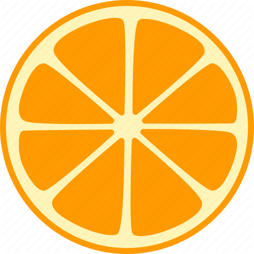 512x512 Citrus, Fruit, Mandarin, Orange, Slice, Split, Whole Icon