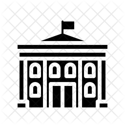 256x256 City Hall Icon Of Glyph Style