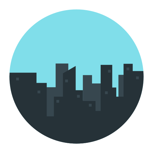 512x512 Architecture, Building, Busy, City, Landscape, Town Icon