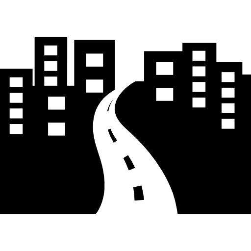 512x512 City Avenue Perspective Icons Free Download