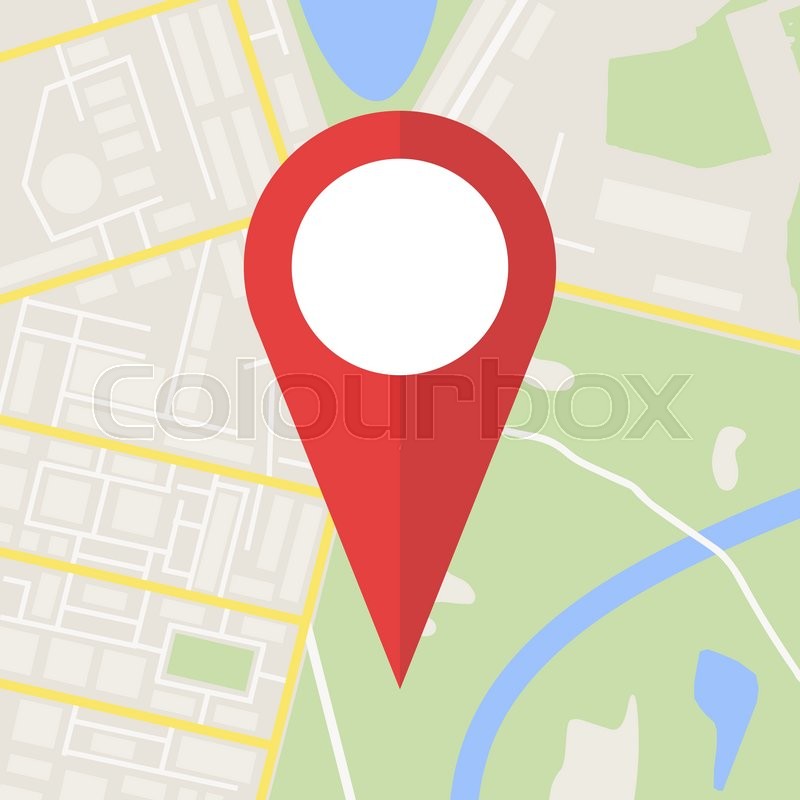 800x800 Abstract Generic City Map With Roads, Stock Vector Colourbox