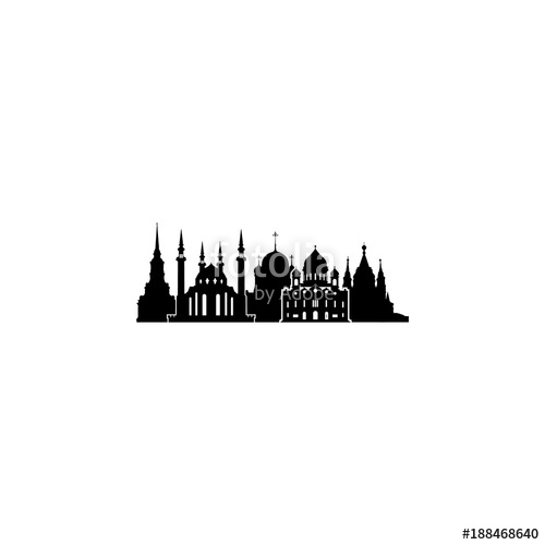 500x500 Religious Cityscape Icon Element Of Beautiful City Landscape