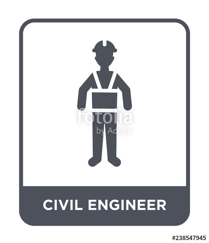 430x500 Civil Engineer Icon Vector Stock Image And Royalty Free Vector
