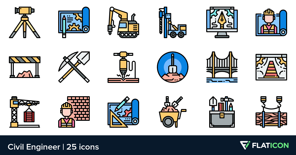 1200x630 Civil Engineer Premium Icons