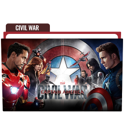 256x256 Captain America Civil War Folder Icon Free Download Designbust