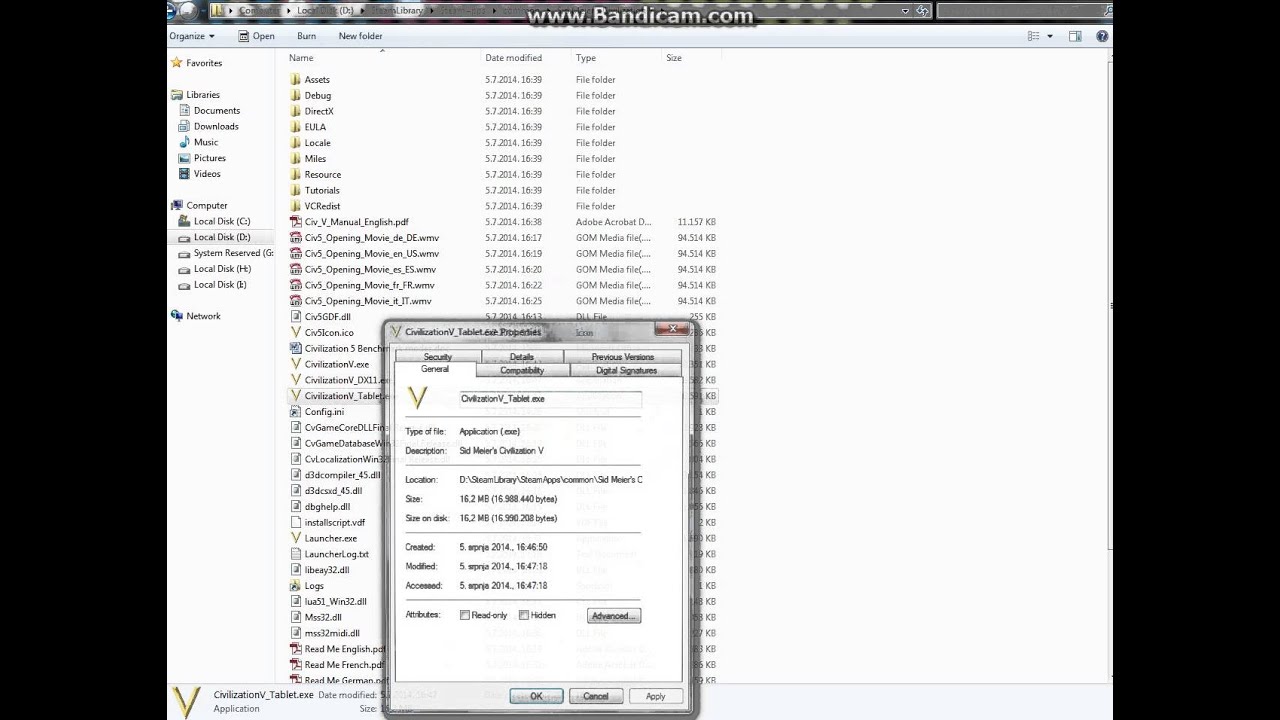 1280x720 Civilization Won't Start