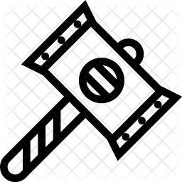 256x256 Hammer, Culture, Civilization, Country, Attribute Icon Of Line