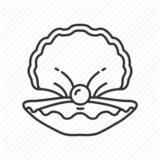 512x512 Clam, Jewel, Pearl, Pearl In A Clam Icon