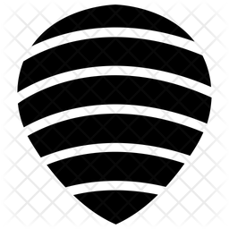 256x256 Clam Icon Of Glyph Style