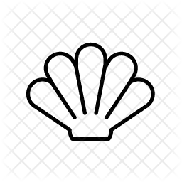 256x256 Clam Icon Of Line Style