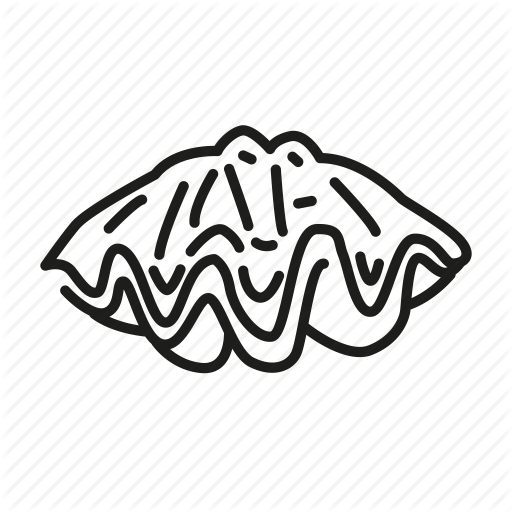 512x512 Animal, Clam, Giant Clam, Sea Life, Shell, Underwater Icon