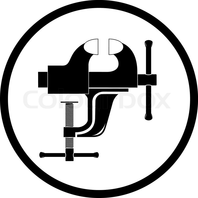 800x800 Vector Icon Of Clamp Stock Vector Colourbox