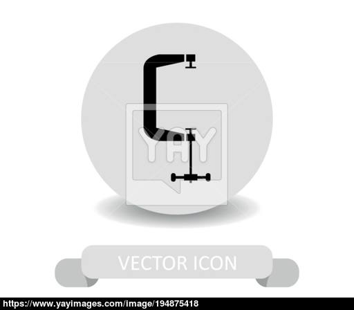512x448 Clamp Icon Vector