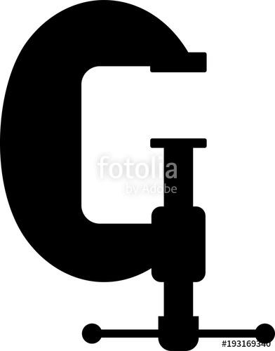 392x500 C Clamp Icon, C Clamp Icon Stock Image And Royalty Free Vector