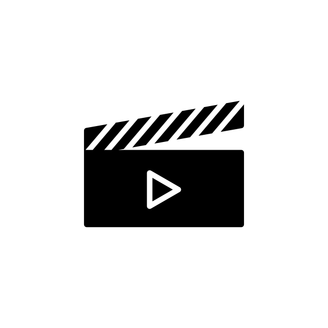 640x640 Clapboard Icon Vector Illustration In Glyph Style For Any Purpose