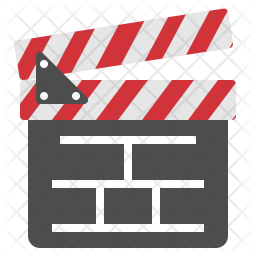 256x256 Clapboard Icon Of Flat Style