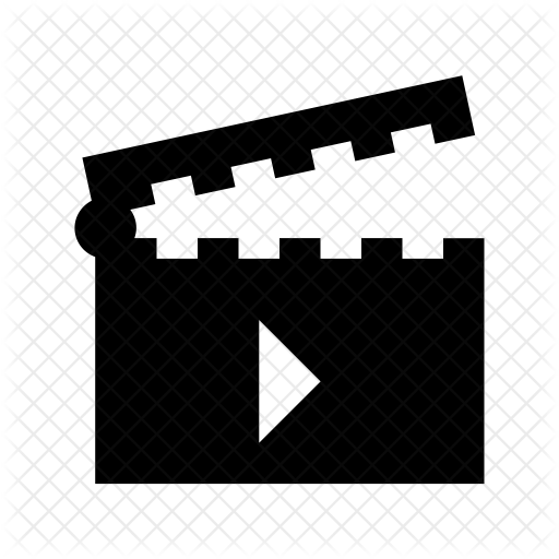 512x512 Clapboard Icon Of Glyph Style