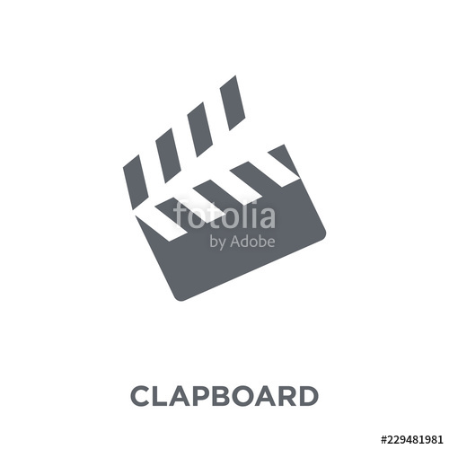 500x500 Clapboard Icon From Entertainment Collection Stock Image