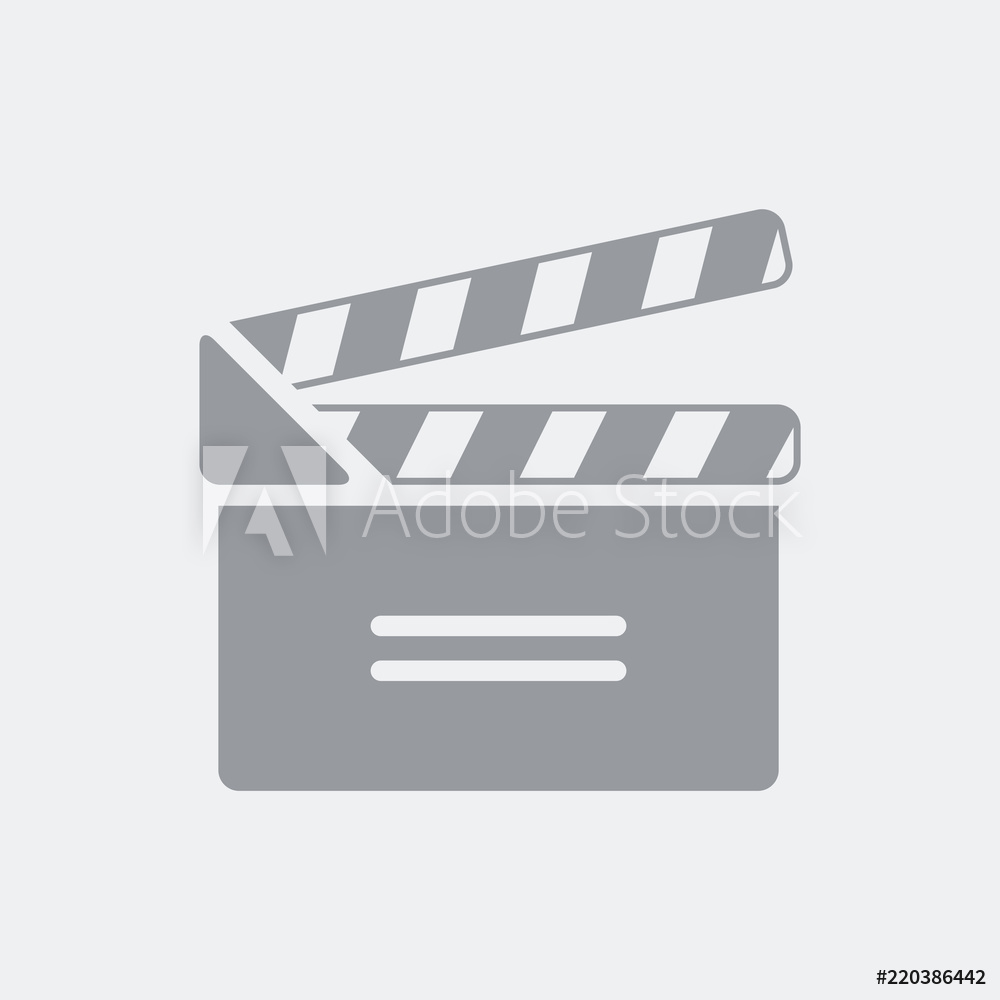 1000x1000 Photo Art Print Clapboard Icon Europosters