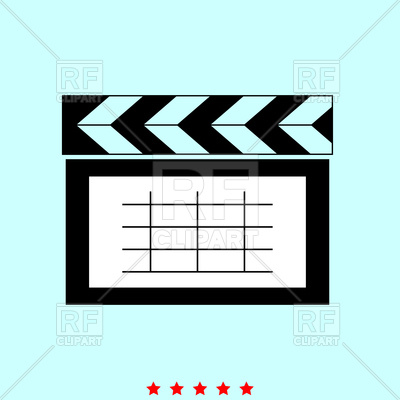 400x400 Cinema Clapper Icon Vector Image Of Signs, Symbols, Maps