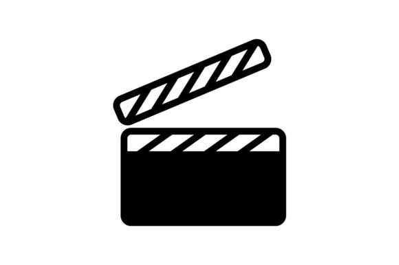 580x386 Clapperboard Icon Graphic