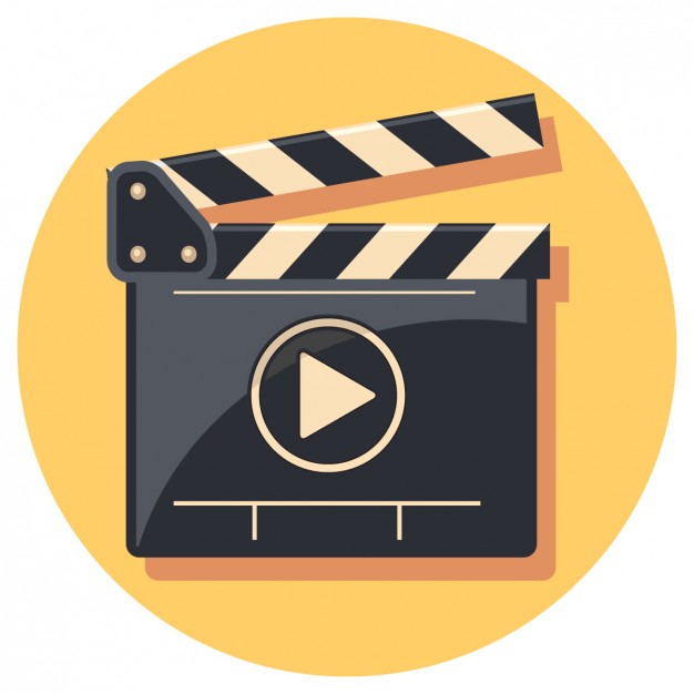 626x626 Flat Clapperboard Icon Vector Free Download