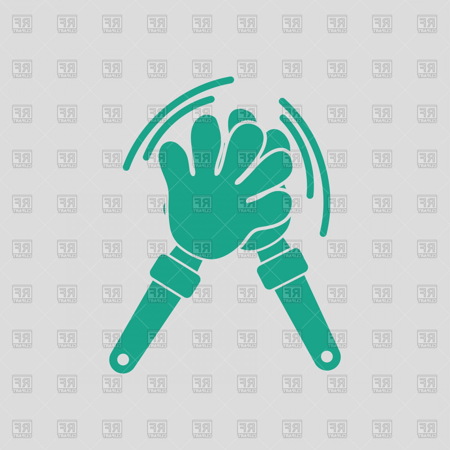 1440x1440 Football Fans Clap Hand Toy Icon Vector Clipart Hoodamathrun