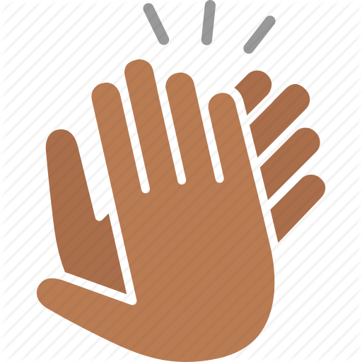 512x512 Applause, Black, Clap, Clapping, Hand, Hands, Noise Icon