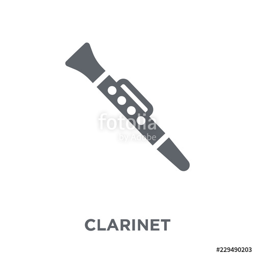 500x500 Clarinet Icon From Music Collection Stock Image And Royalty Free