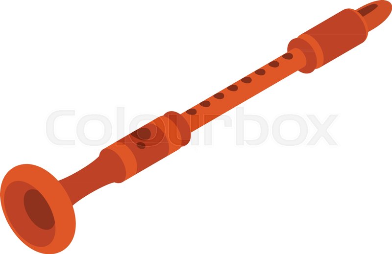 800x519 Clarinet Icon Isometric Illustration Stock Vector Colourbox