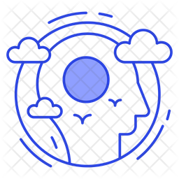 256x256 Mental Clarity Icon Of Colored Outline Style