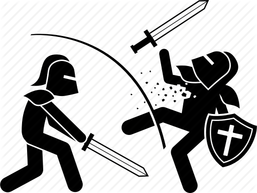 Battle, Clash, Fight, Knight, Shield, Sword Icon 512x386 Battle, Clash, Fight, Knight, Shield, Sword Icon