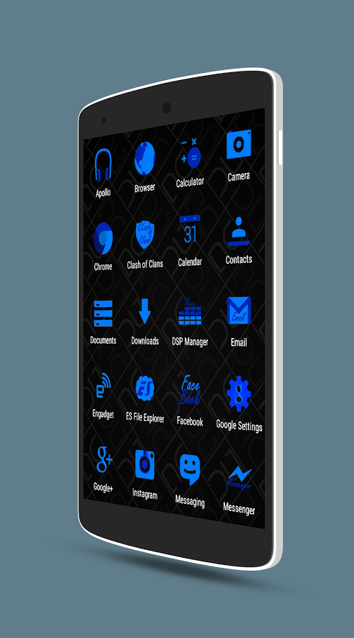 500x900 Simply Blue Icon Pack Apk Thing