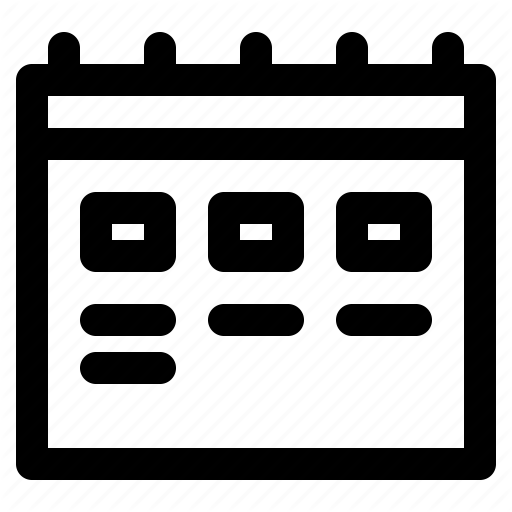 512x512 Calendar, Class, Schedule, Table, Time, Timetable Icon