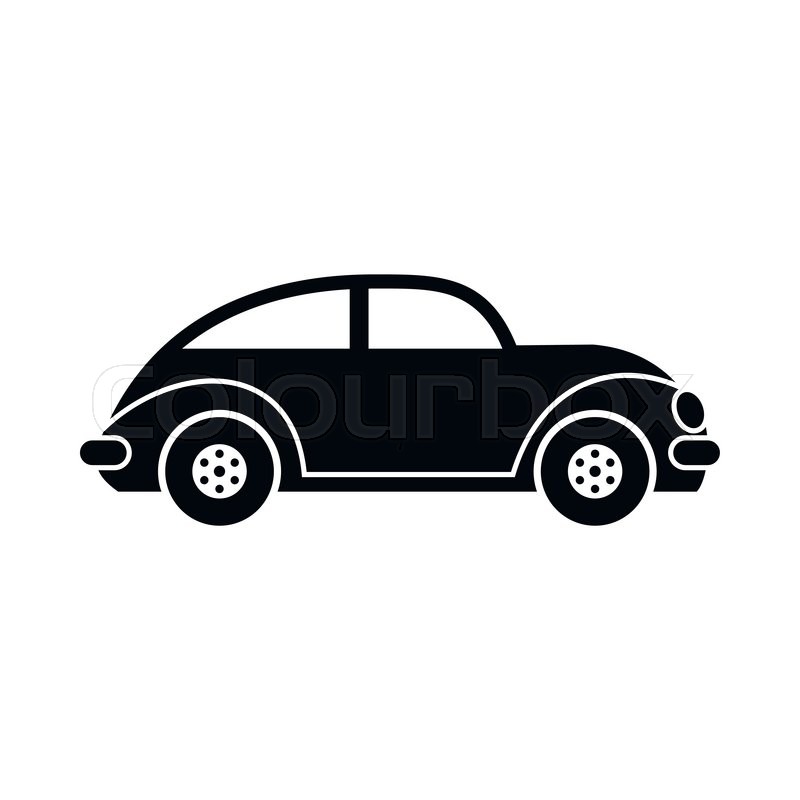 800x800 Car Vintage Car Icon In Simple Style Stock Vector Colourbox