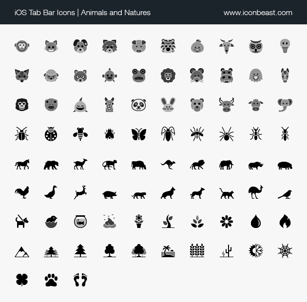 Animals And Natures Ios Tab Bar Icons 630x620 Animals And Natures Ios Tab Bar Icons